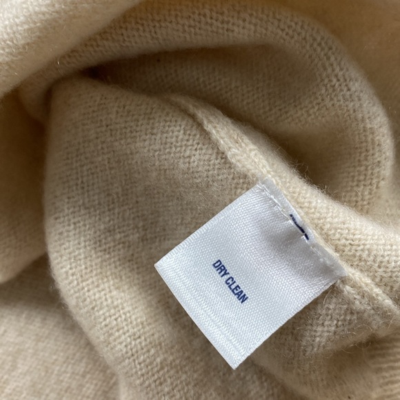 Club Room Estate Cashmere Mock Neck LS Quarter Zip Pullover Sweater (Ivory) - Picture 14 of 16